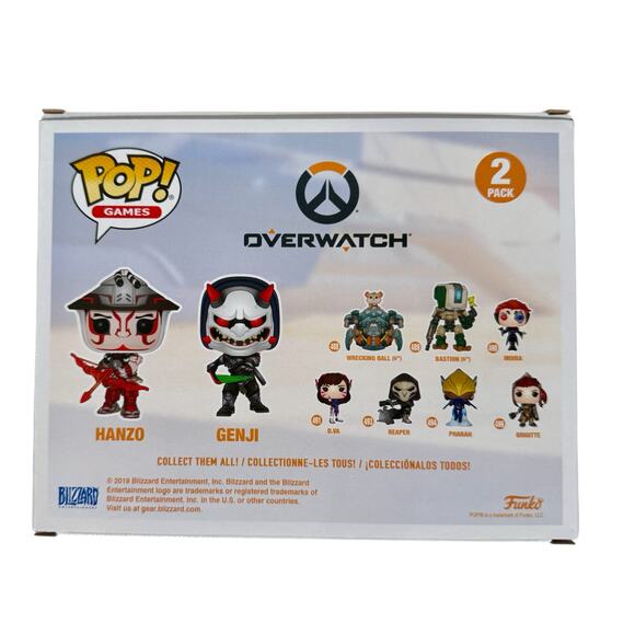 Funko POP! 2 Figures Overwatch In Box Hanzo and Genji E3 2019 Limited Edition - Picture 5 of 8
